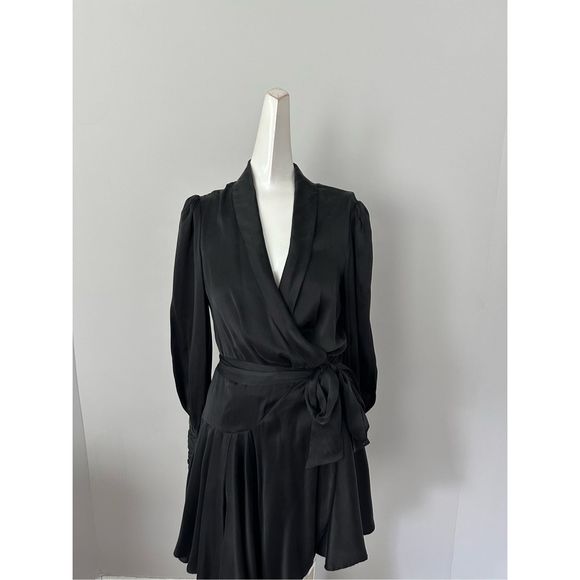 Zimmermann Silk Wrap Mini Dress - Picture 8 of 12